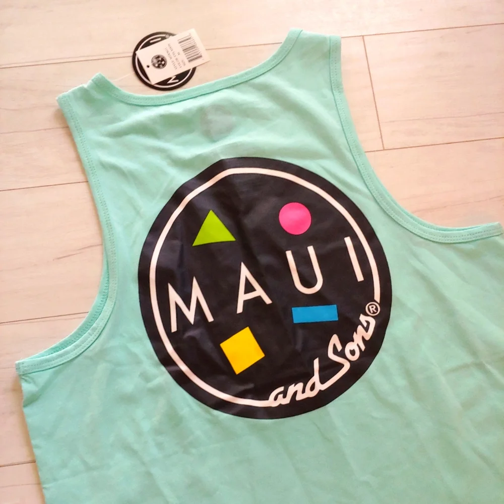 MAUI and Sons NEW Classic Cookie Logo Tank Top - Picture 1 of 8